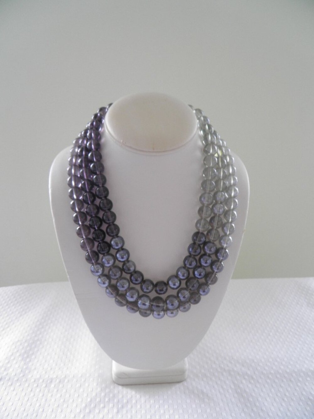 Charming Charlie Three Strand Necklace & earrings